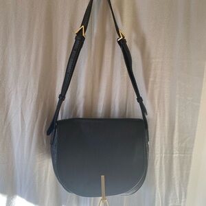 Vera Bradley Black Crossbody Bag with Gold Accents